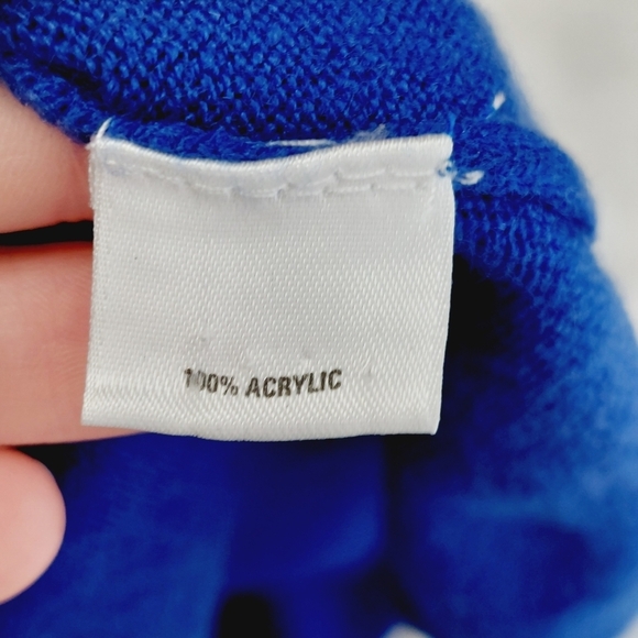 West & Vine Blue Knit V Neck Long Sleeve Lightweight Casual Sweater P4466 - Picture 6 of 8